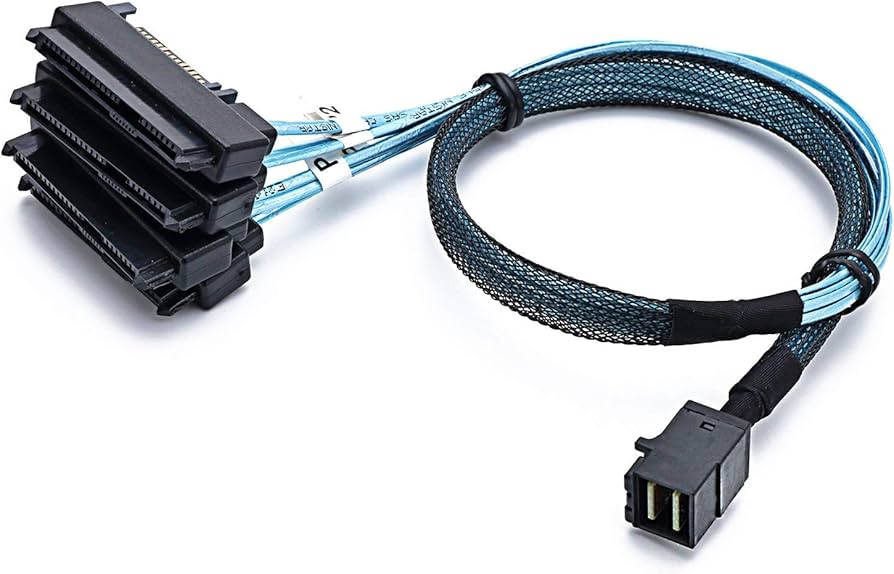 Amazon.co.jp: CableDeconn SFF-8643 内蔵ミニSAS HD - (4) 29ピン SFF