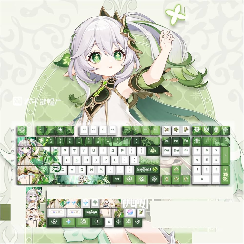Amazon | 原神グッズ PBT キーキャップ メカニカルキーキャップ 胡桃