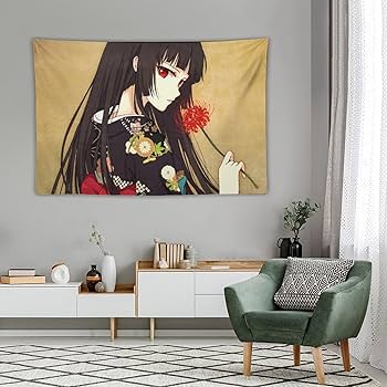Amazon.co.jp: タペストリー 大判 地獄少女 閻魔あい 壁掛け アニメ