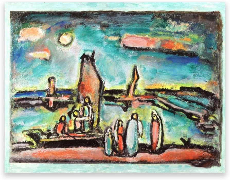 Amazon.co.jp: ジョルジュ・ルオー 有名な絵画の複製。「漁師