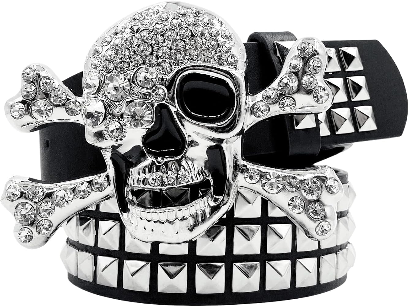 Amazon.com: CWCYYDSYY Skull Studded Belts Y2K Punk Hip Hop Faux