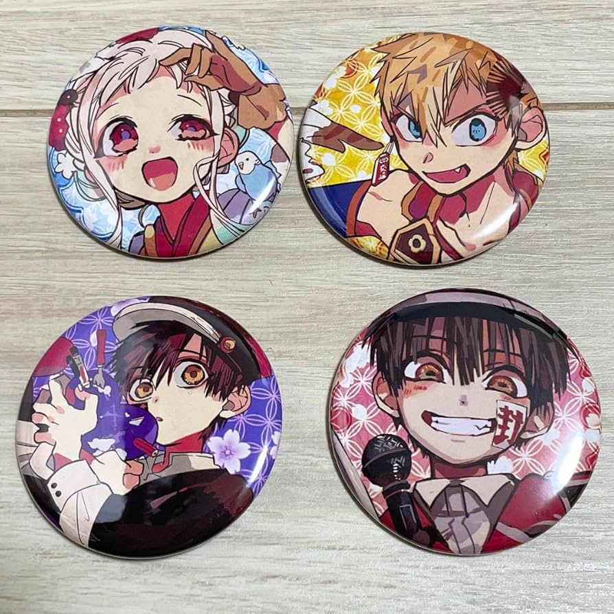 Amazon.co.jp: 地縛少年花子くん 缶バッジセット : おもちゃ