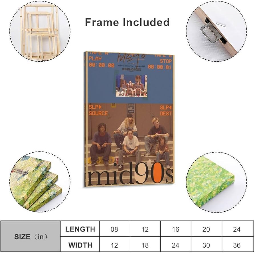 Amazon.co.jp: Mid90Sヴィンテージポスター映画ポスターhd オフィス