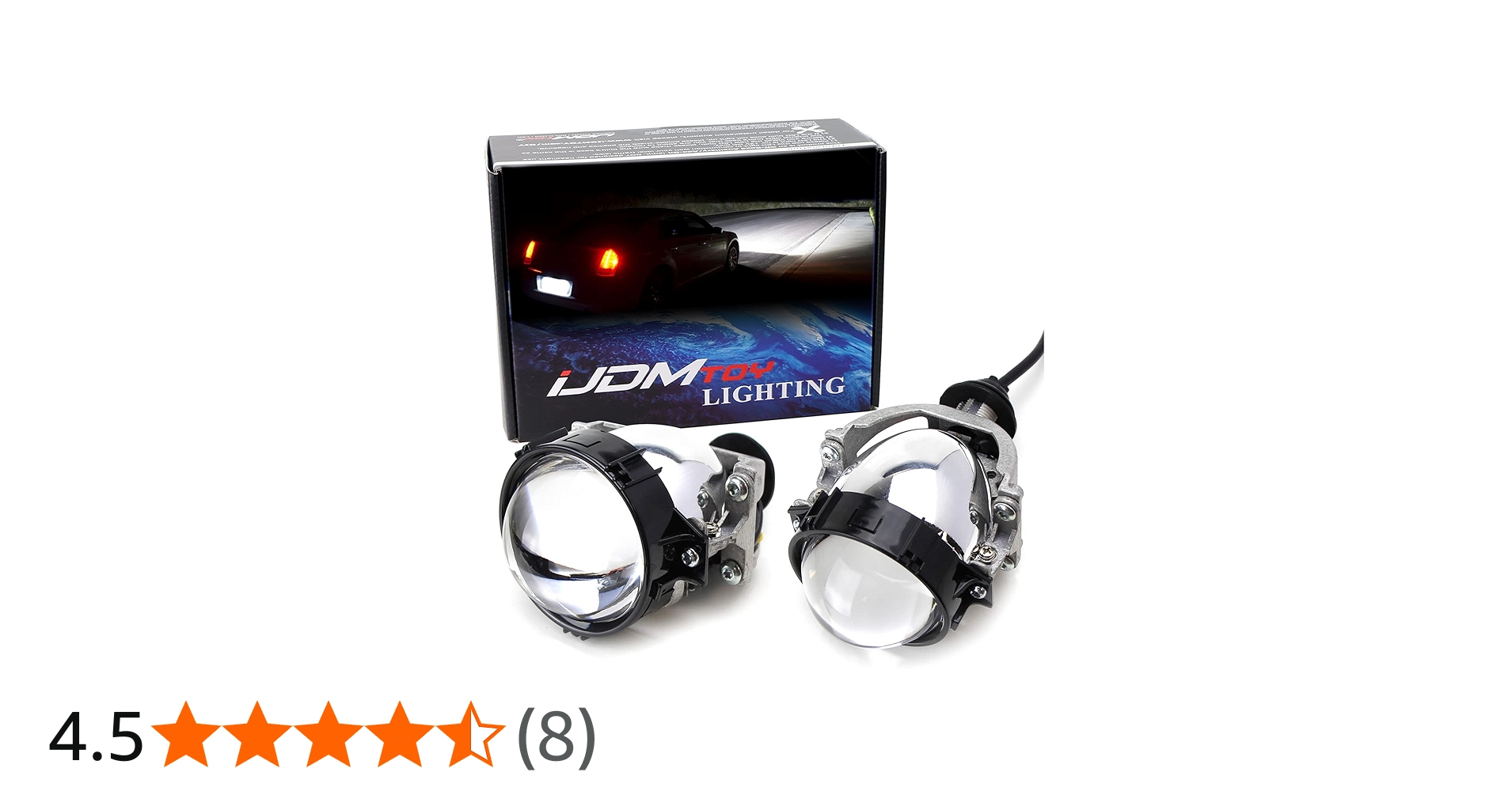 Amazon | iJDMTOY (2) 30W ハイパワーLED バイキセノンプロジェクター