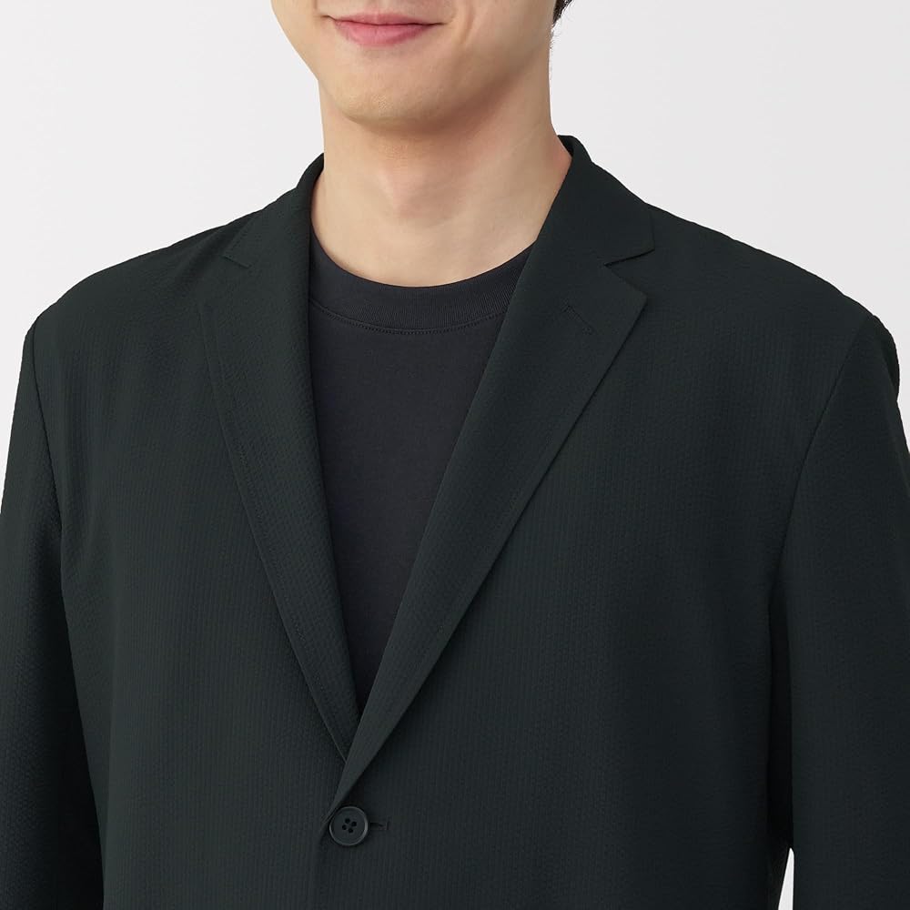 Amazon.co.jp: 無印良品 紳士 風を通す ストレッチサッカージャケット