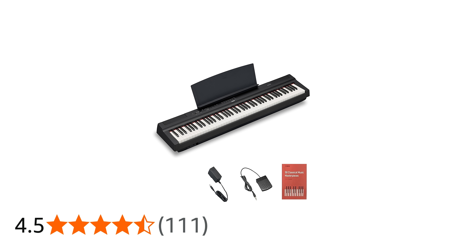 Amazon | ヤマハ YAMAHA 電子ピアノ Pシリーズ 88鍵盤 ブラック P