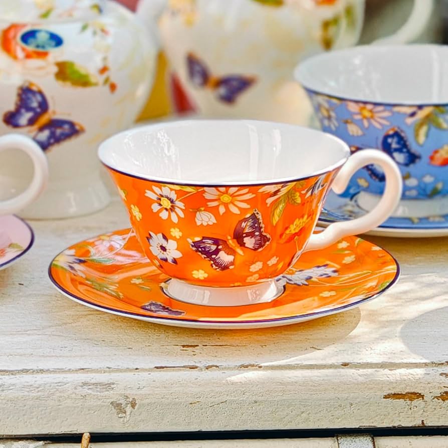 Amazon.com | Aynsley Cottage Garden Windsor Fine Bone China Teacup