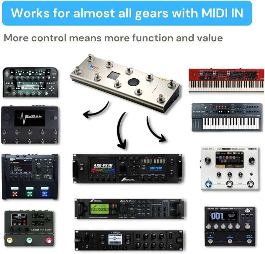 Amazon.com: Paint Audio MIDI Captain Foot Controller with Dual
