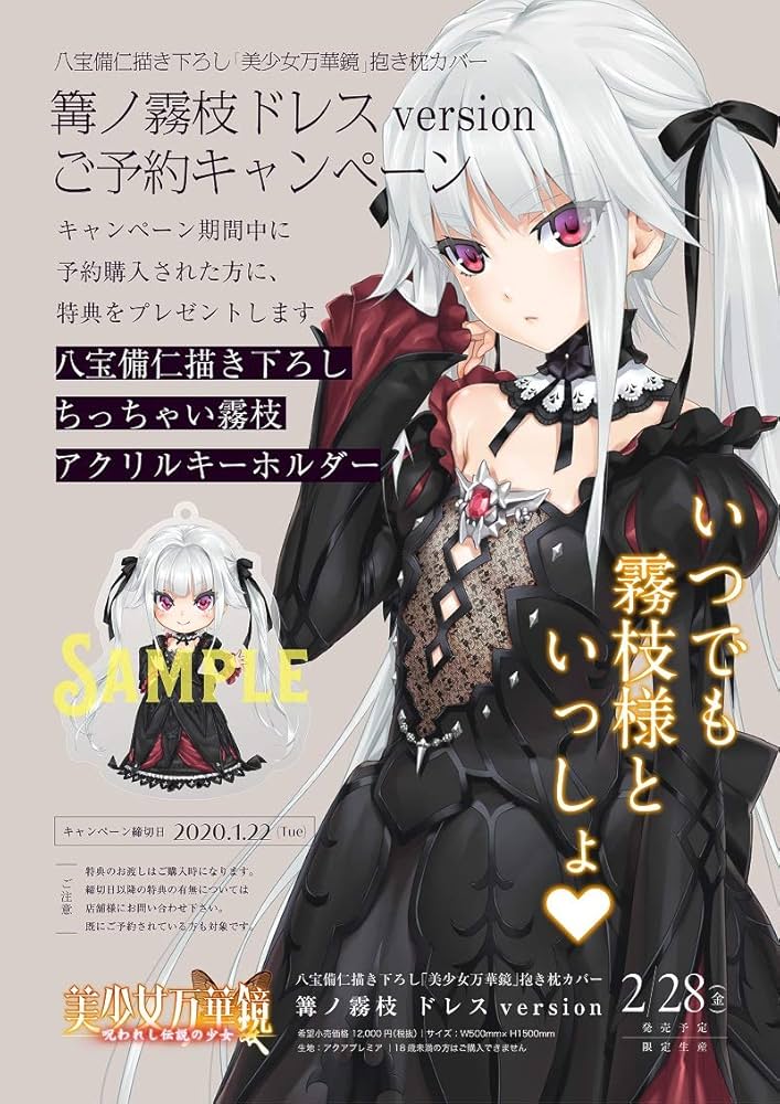 Amazon.co.jp: 八宝備仁描き下ろし「美少女万華鏡」抱き枕カバー 篝ノ