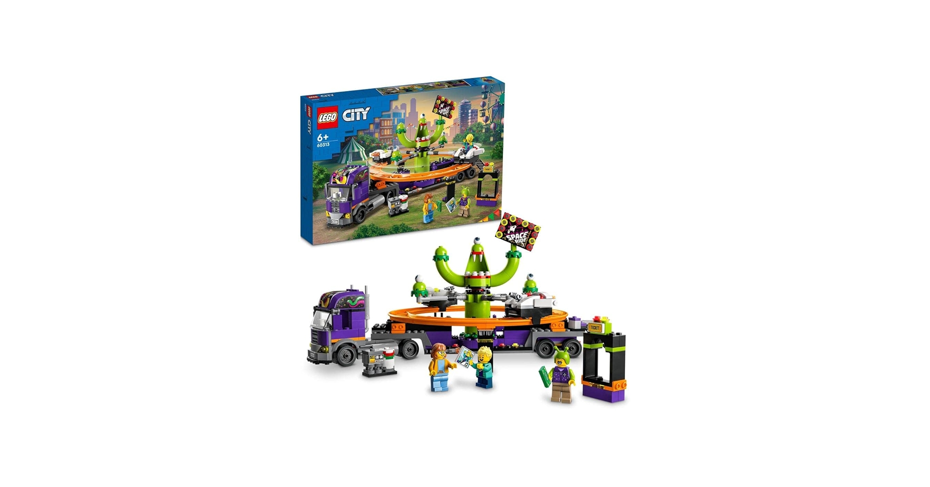 Amazon.com: Lego City Truck with Space Carousel Rare Set : Toys