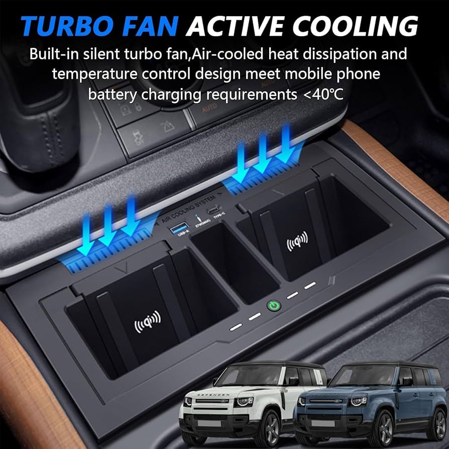 Amazon.co.jp: 車用ワイヤレス充電器 ランドローバー ディフェンダー
