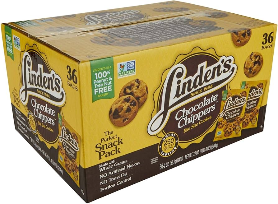 Amazon.com: Linden's Chocolate Chip Chippers Cookies Thirty-Six 2
