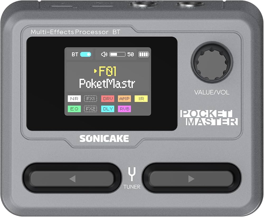 SONICAKE Pocket Master-Multi Effects Pedal De Guitarra Com 9