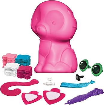 Amazon.com: The Orb Factory PlushCraft Kitty 3D Kit, Pink/White