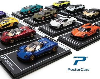 Amazon.com: PosterCars - 1:64 Scale McLaren P1 Lantana Purple