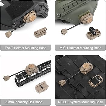 Amazon.co.jp: rdzzwxw タクティカルヘルメットライト ホワイト