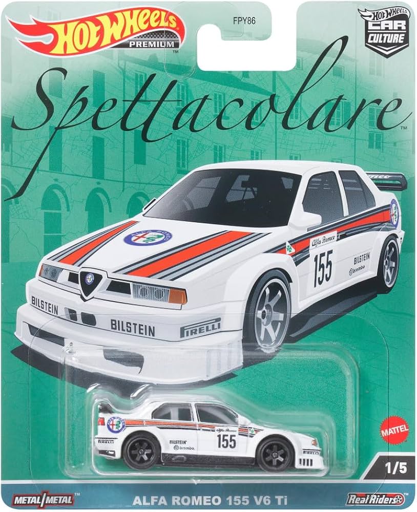 Amazon.com: Hot Wheels Premium - Spettacolare 1/5 - Alfa Romeo 155