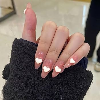 Amazon.co.jp: VTEERY(みさ) ハート ネイルパーツ 約100個入り 3d 立体