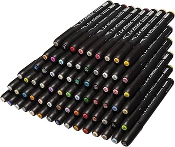 Amazon.co.jp: マービー ルプルーム 72色Aセット(黒軸) 3000B-72A