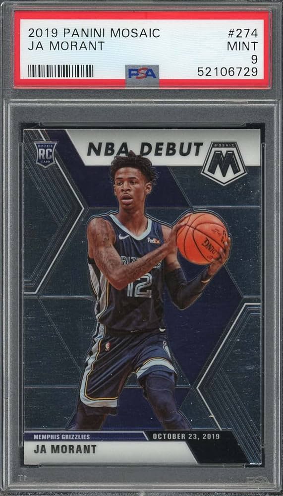 Amazon.com: Ja Morant 2019 Panini Mosaic Debut Basketball Rookie