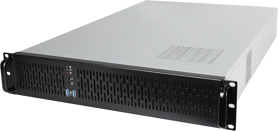 Amazon.co.jp: Rosewill 2Uサーバーシャーシラックマウントケース、4X