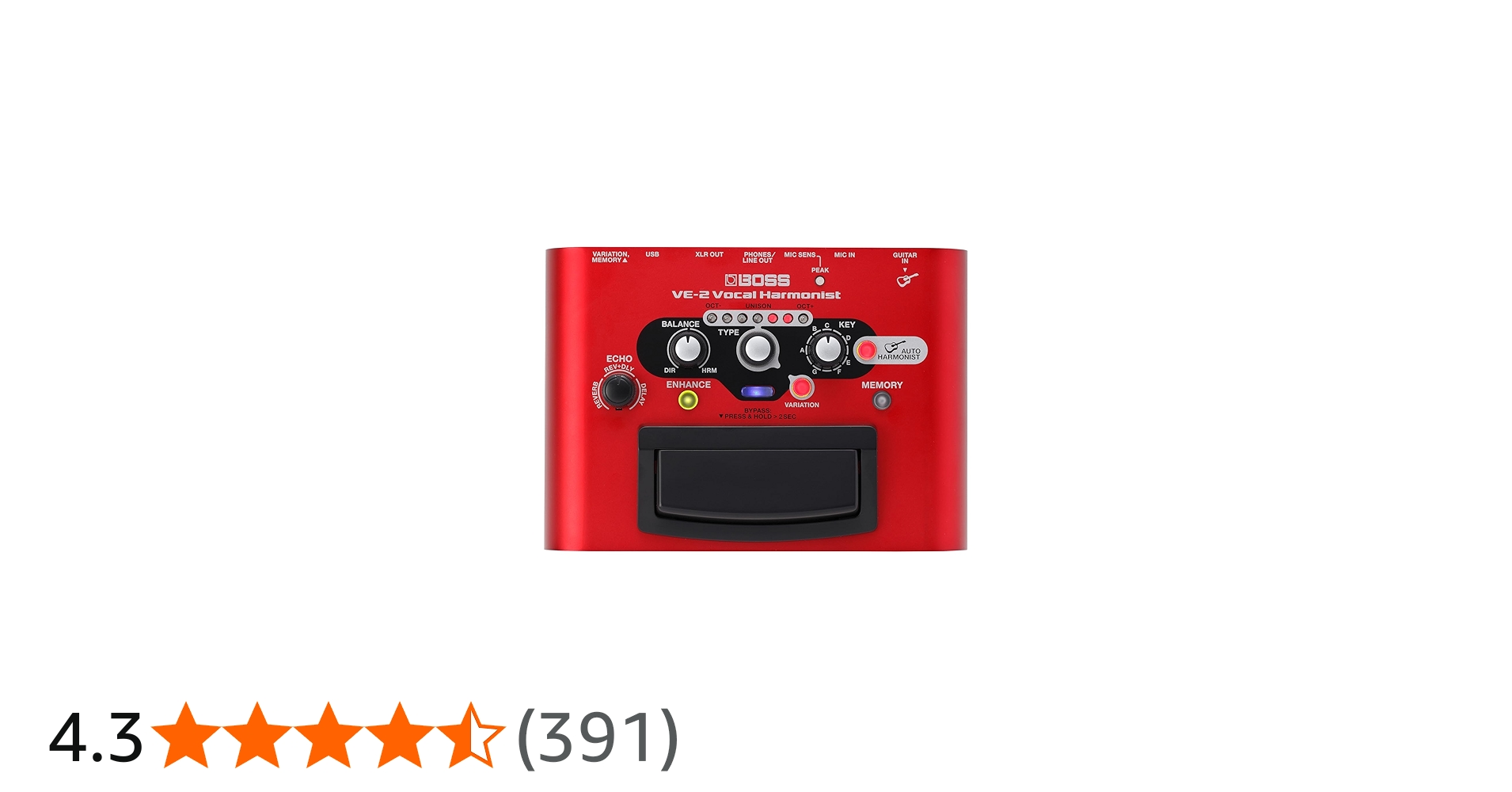 Amazon | BOSS ボス ボーカルハーモニスト VE-2 シンプル操作 電池駆動