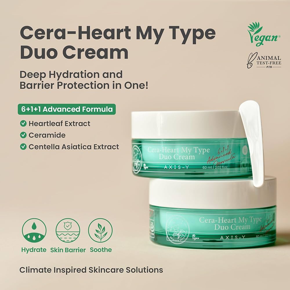 Amazon.com: AXIS-Y Cera-Heart My Type Duo Cream with Heartleaf