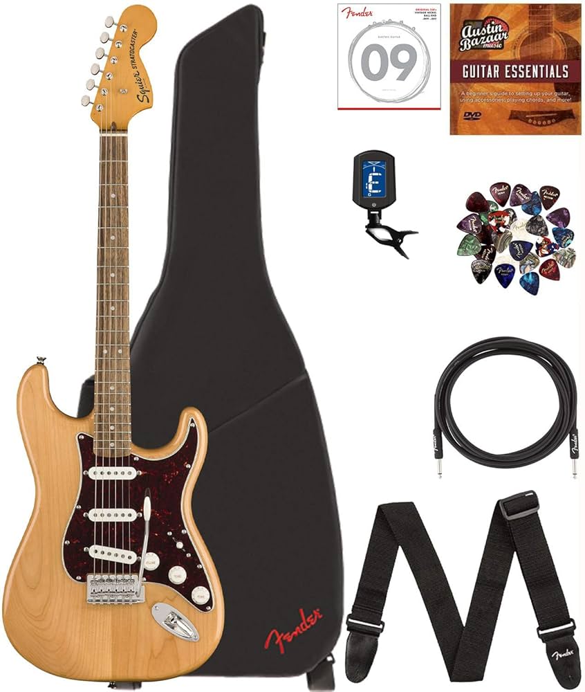Amazon.com: Fender Squier Classic Vibe '70s Stratocaster - Natural