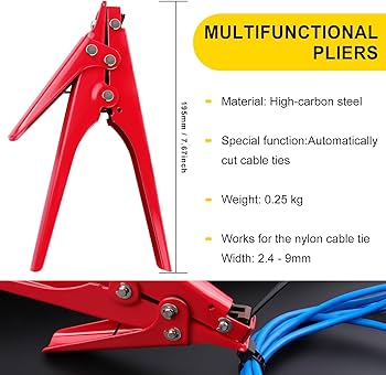 Zip Tie Tool, Zhushan Cutting Tool Fastening Cable Tie Tool with