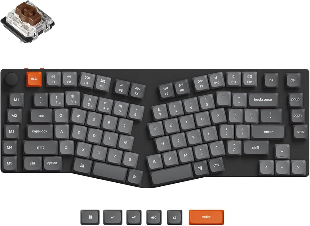 Amazon | Keychron キーボード K15 Max 75% Aliceレイアウト QMK