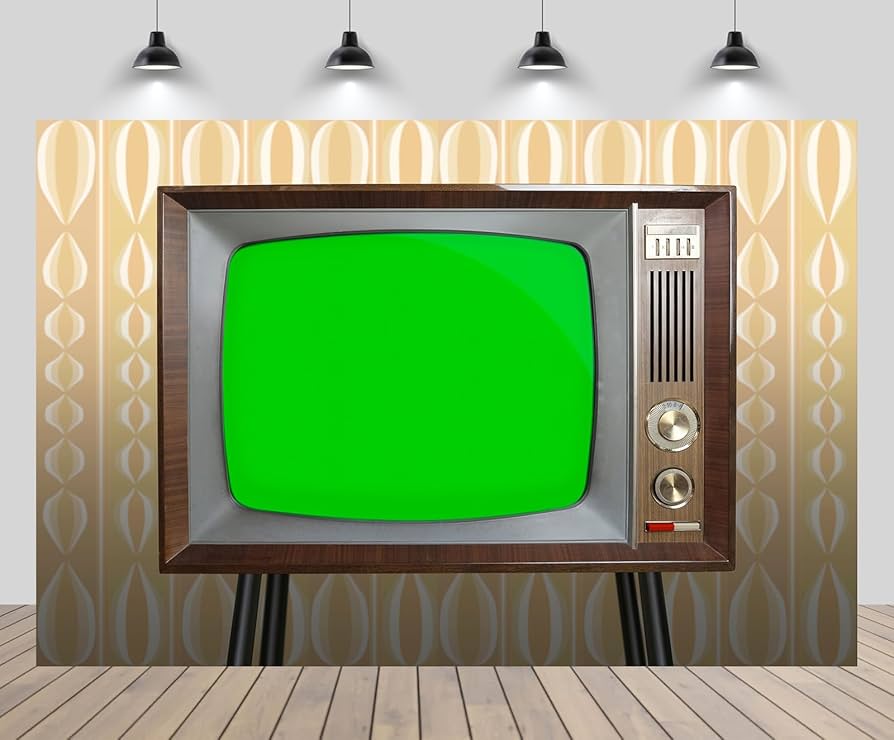 Amazon.com : chnywork 6x4ft Retro TV Backdrop Vintage Analog TV