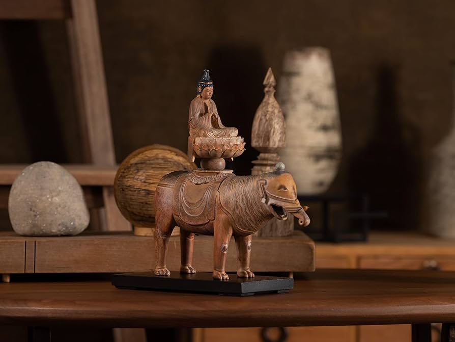 Amazon｜イスムTanaCOCORO[掌] 普賢菩薩 騎象像 《佛法紹隆寺公認》＿