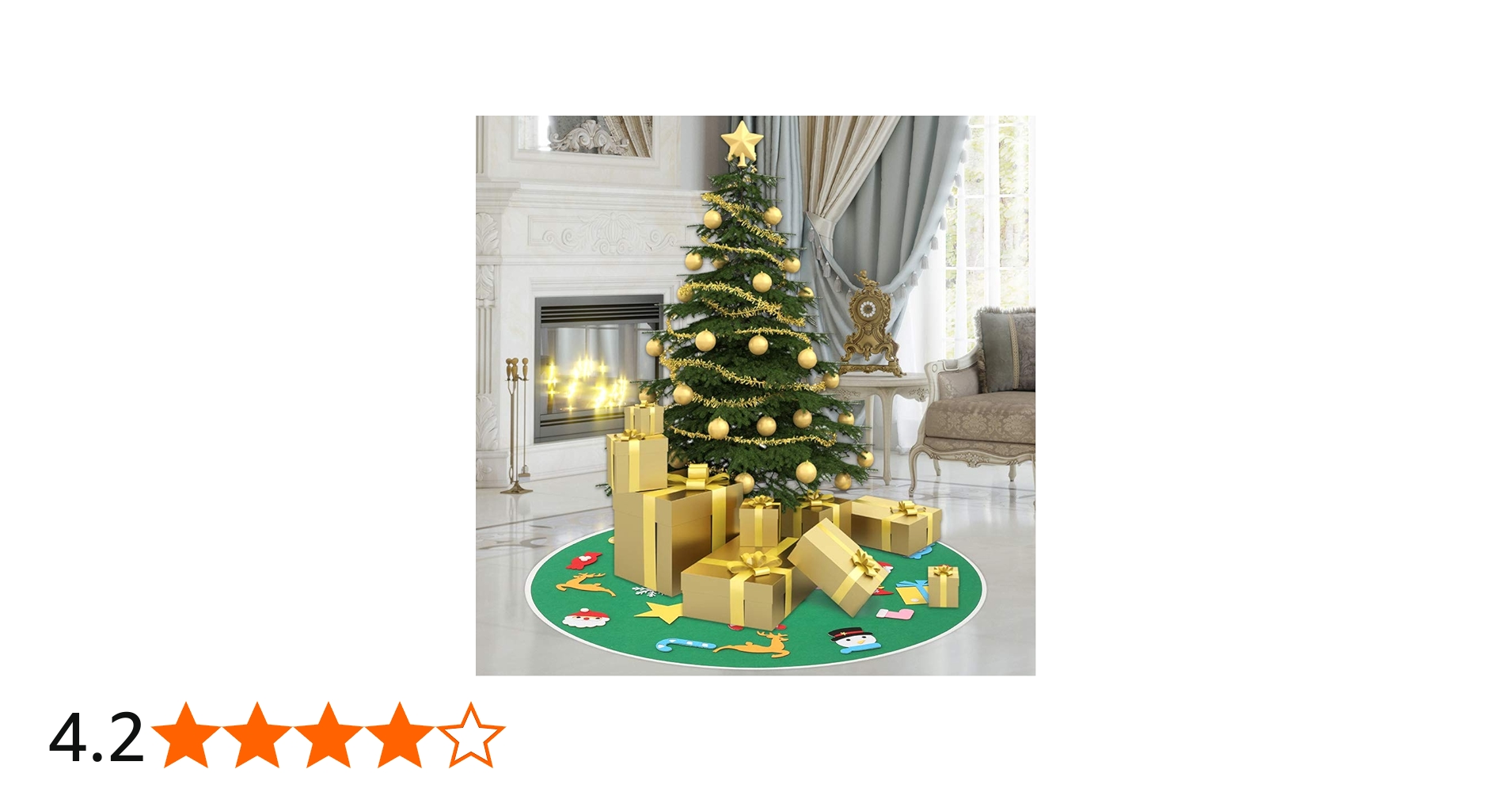 Amazon.co.jp: Steppiano クリスマスツリースカート ファー 足元隠し