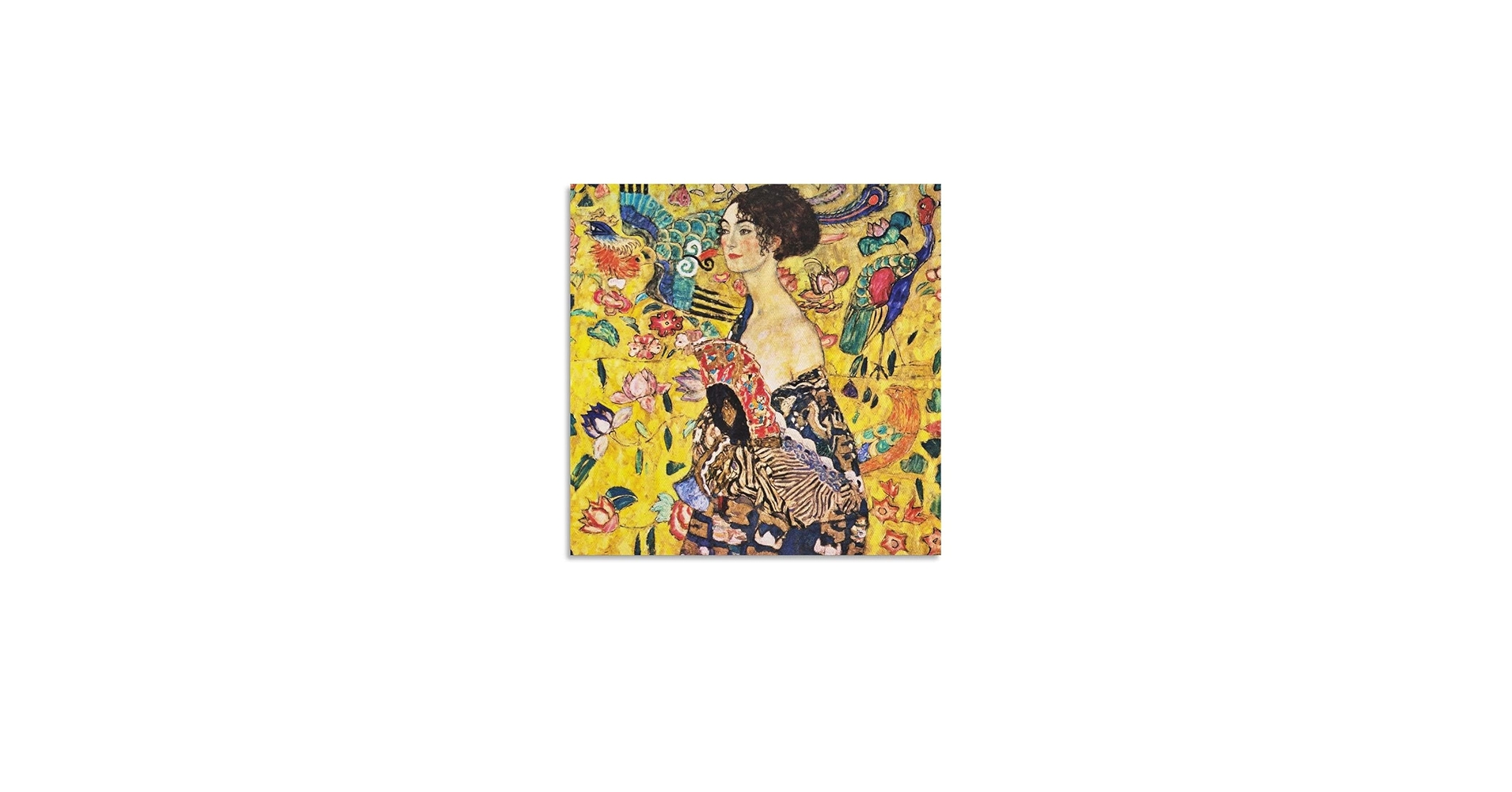 Amazon.co.jp: Gustav Klimtグスタフ・クリムト名画の数々ポスター『扇
