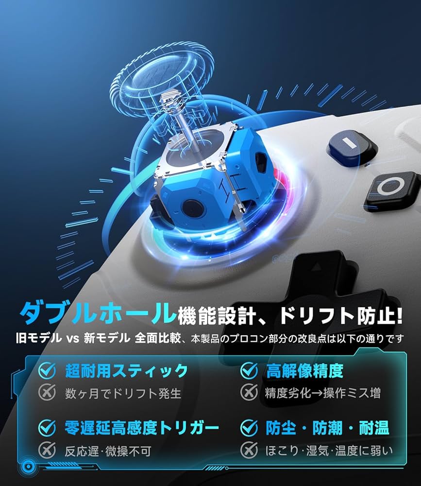 Amazon | Switch 2 コントローラー ダブルホール機能 Switch1/2代对応