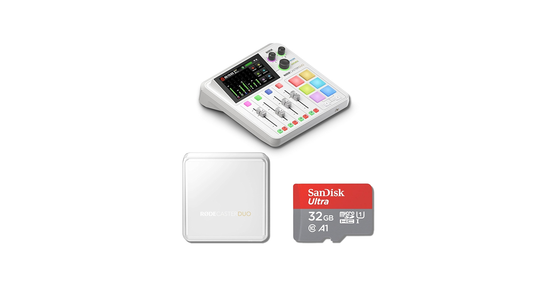 Amazon.com: Rode RODECaster Duo Streaming Mixer (White) with