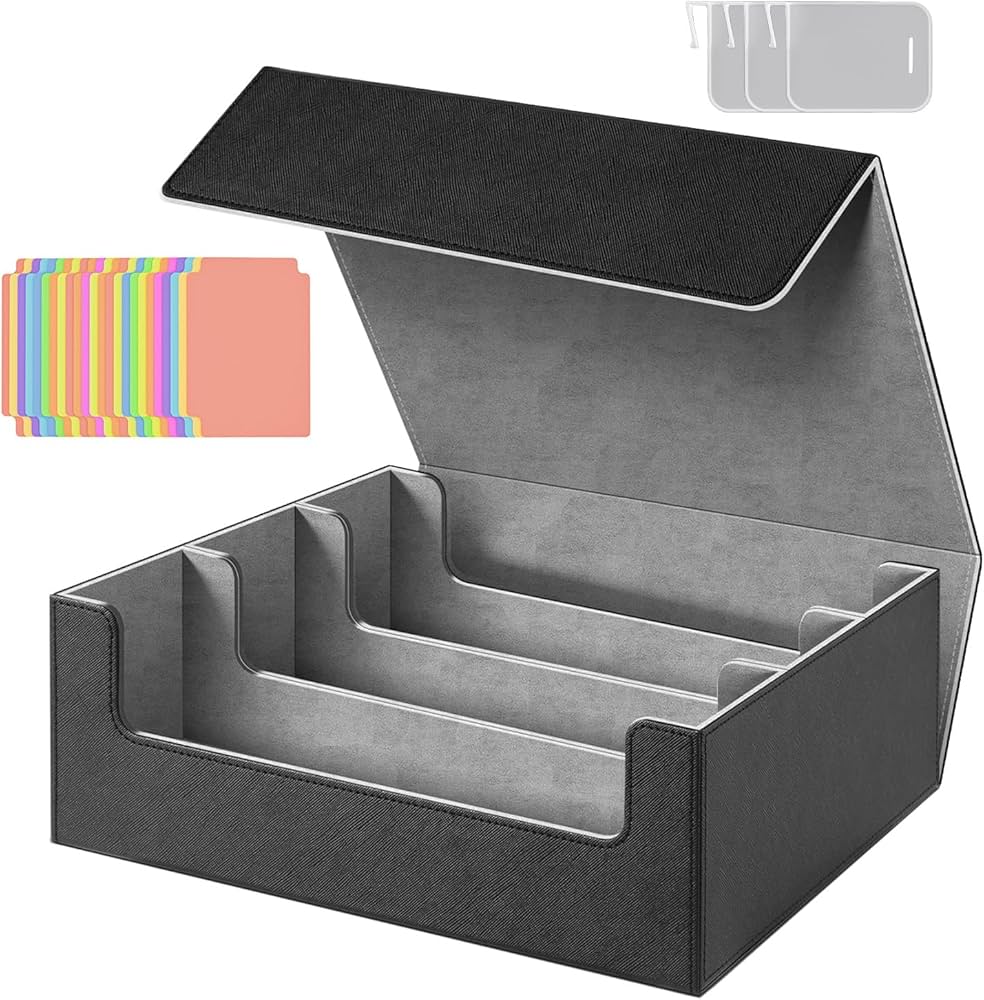 Amazon.co.jp: カードボックス 1800枚収納(3列)カードボックス