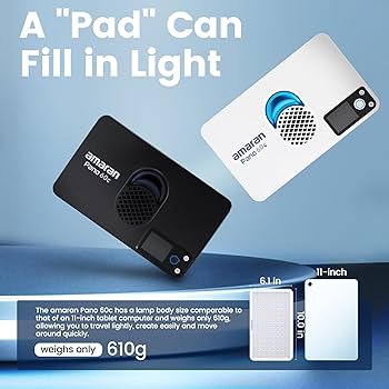 Amazon | Amaran Pano 60c Kit 60W RGBフラットパネル撮影ライト RGBWW