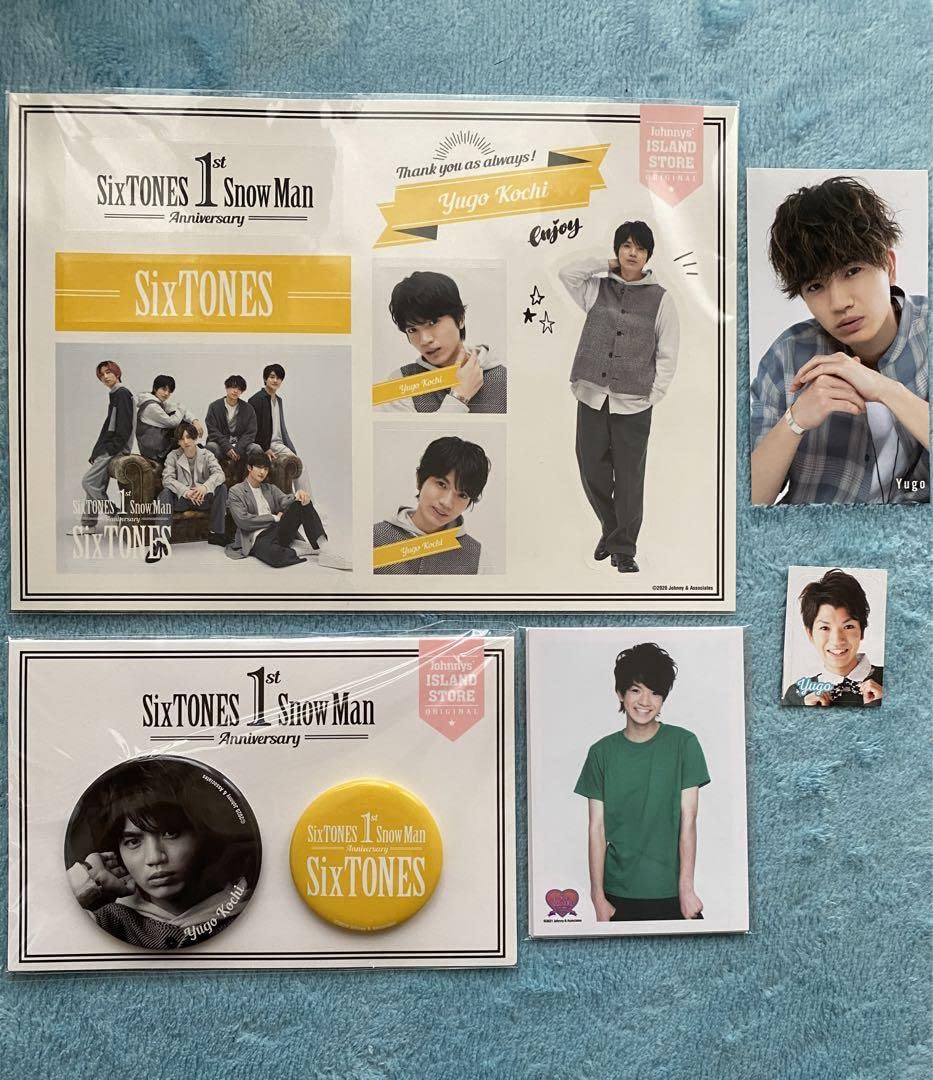 Amazon.co.jp: SixTONES公式グッズステッカー缶バッジミニフォトセット