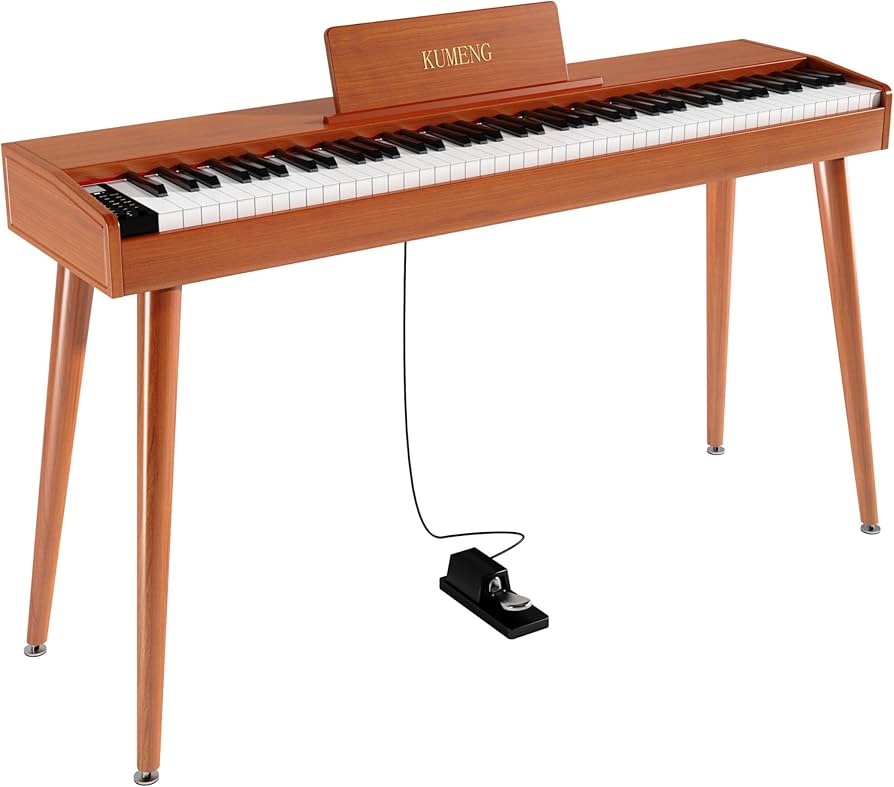 Amazon | 電子ピアノ88鍵セミウエイテッドキーボードピアノ、初心者用