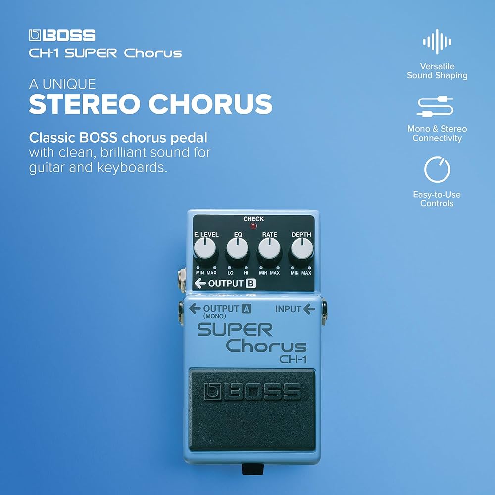 Boss CH-1 Stereo Süper Chorus : Amazon.com.tr: Müzik Enstrümanları