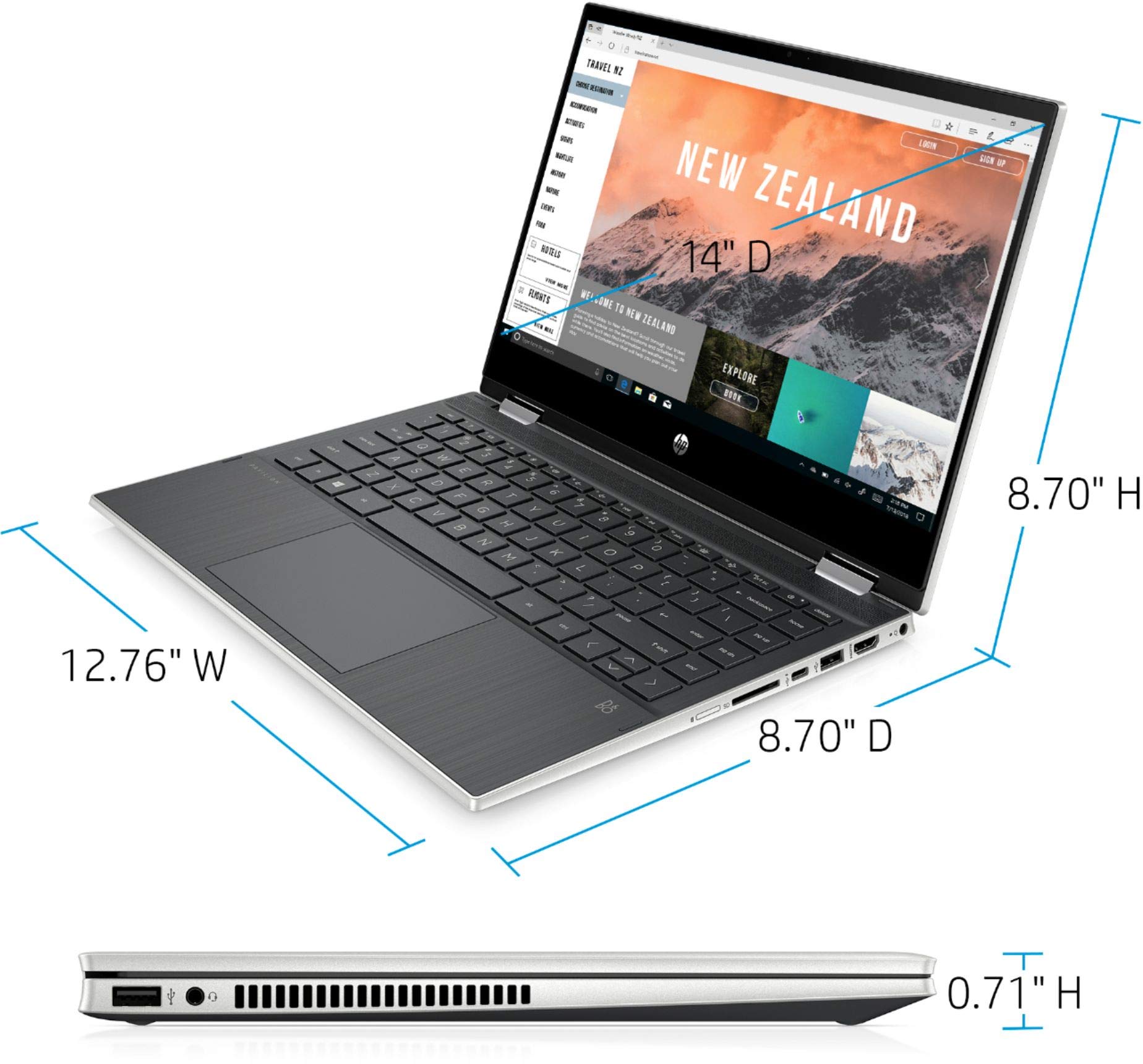 hp Pavilion x360 14-dw1002tu 11世代i3搭載 HP Pavilion x360 14-dw