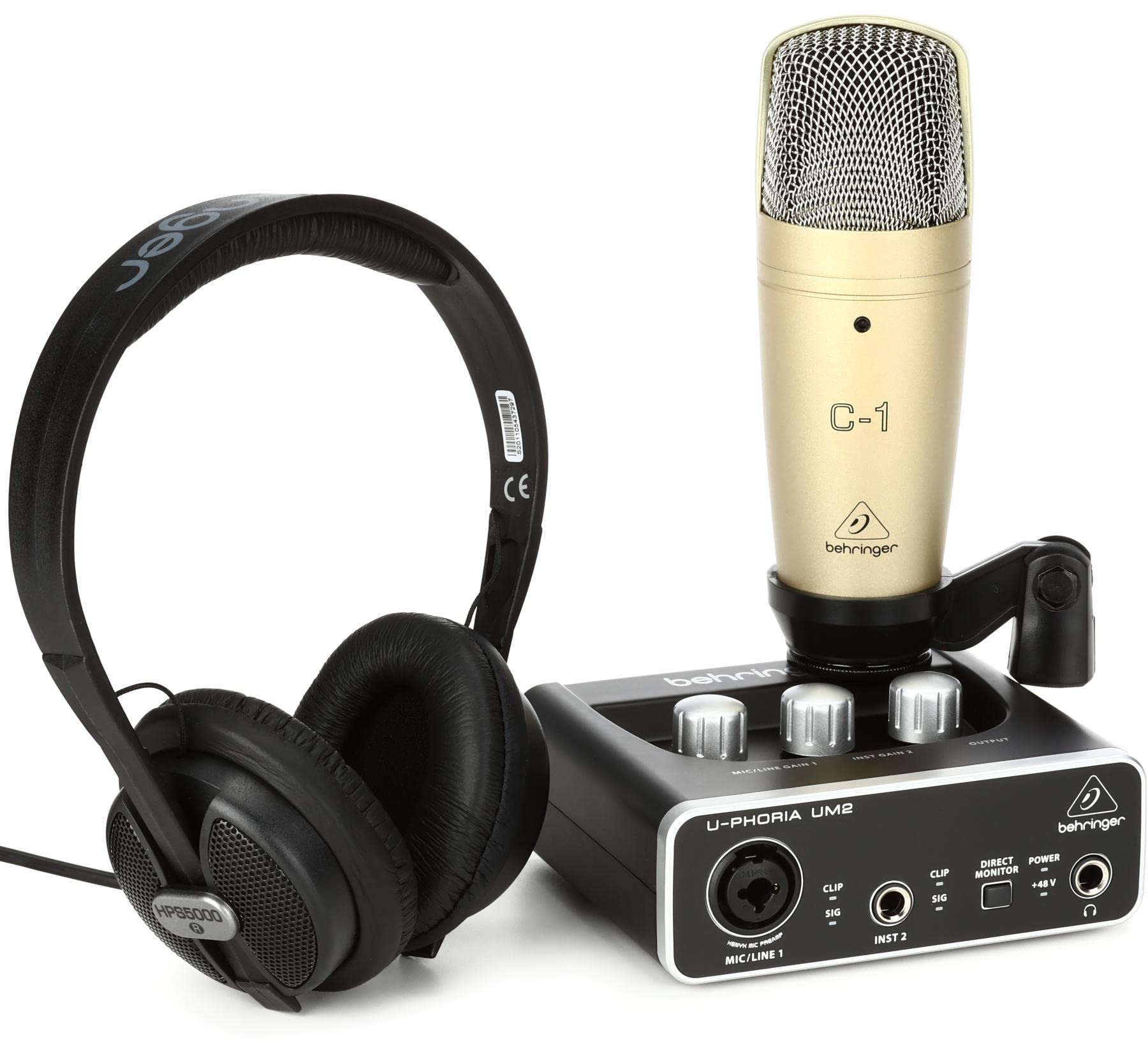 Amazon.com: Behringer U-PHORIA STUDIO Complete Recording