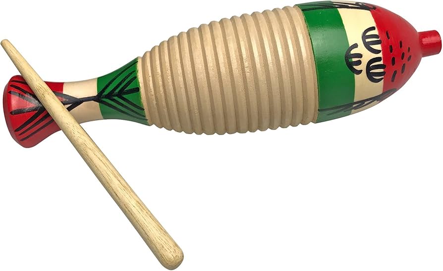 Amazon | 民族 打楽器 ギロ ウッドブロック 楽器 木製 民族ギロ 楽器