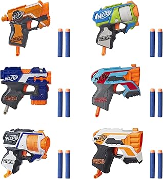 Amazon.co.jp: NERF MicroShots 6ブラスターバンドル - ミニダーツ