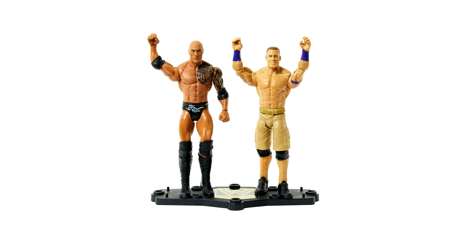 Amazon.com: Mattel The Rock vs John Cena Championship Showdown 2