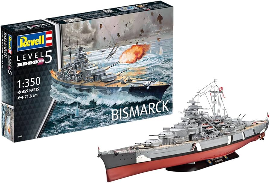 Amazon.co.jp: ドイツレベル(Revell) 1/350 ドイツ海軍戦艦 ビスマルク