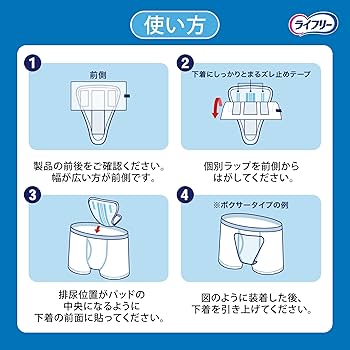 Amazon.co.jp: ライフリー 【尿もれパッド男性用 20㏄】 さわやか 男性