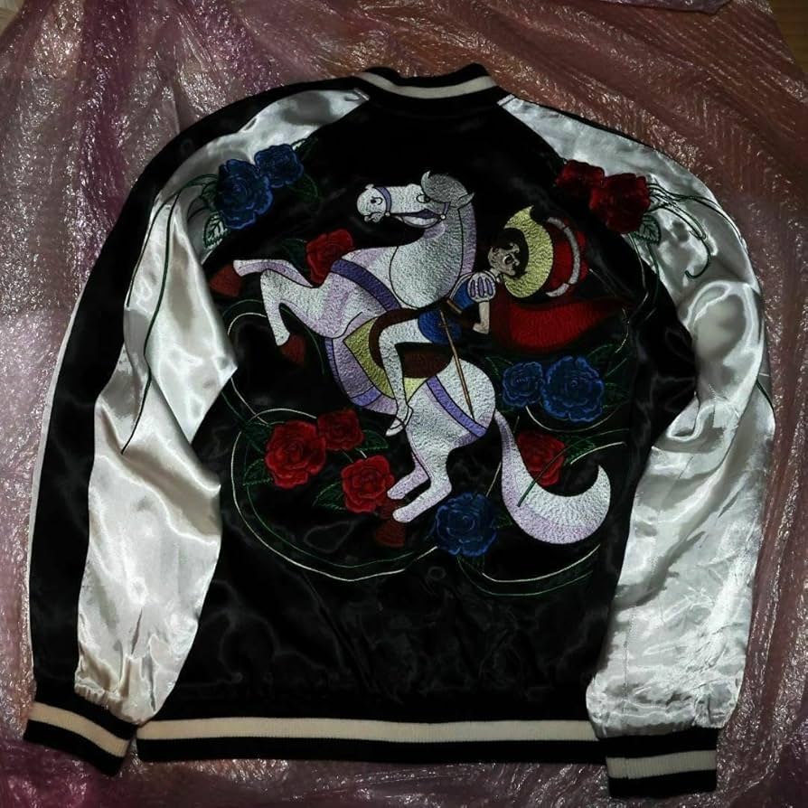 リボンの騎士リバーシブルスカジャン花旅楽団XL手塚治虫classicSCRIPT