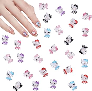 Amazon.co.jp: ネイルパーツ キティ 約60個セット キティ ネイル